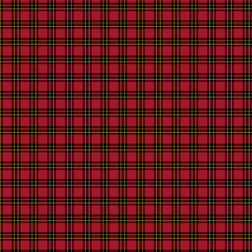 A Festive Medley, Merry Plaid Red Quilting Fabric
