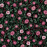 Winterberry Floral, Winterberry Buds-Black Quilting Fabric
