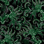 Winterberry Floral, Winterberry Scroll-Green Quilting Fabric
