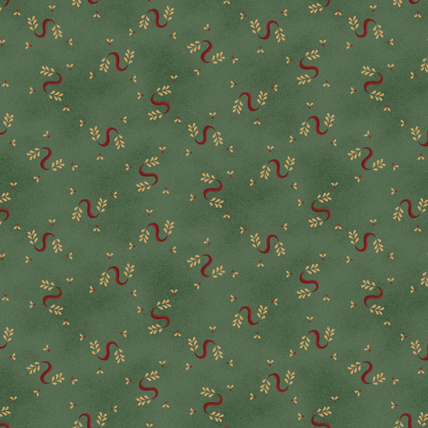 Wit & Wisdom, Serpentine Swirls-Turquoise Quilting Fabric