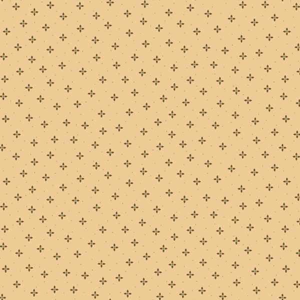 Wit & Wisdom, Geometric Petals-Cream Quilting Fabric