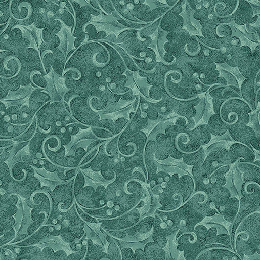 Star of Wonder - Star of Light, Holly-Aqua Quilting Fabric