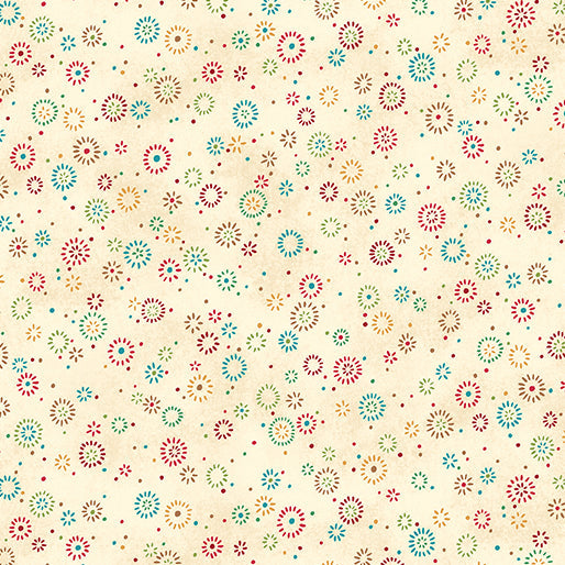 Star of Wonder - Star of Light, Twinkle-Cream Quilting Fabric