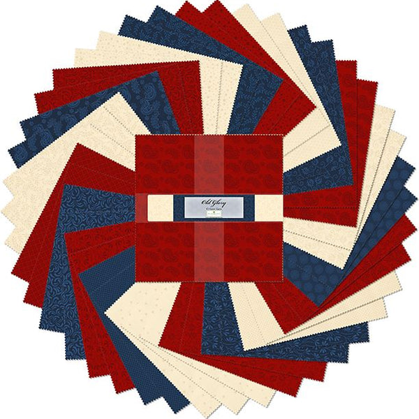 Old Glory - 10" Layer Cake Quilting Fabric