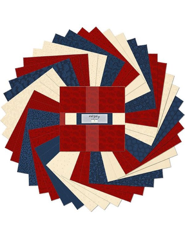 Old Glory - 10" Layer Cake Quilting Fabric