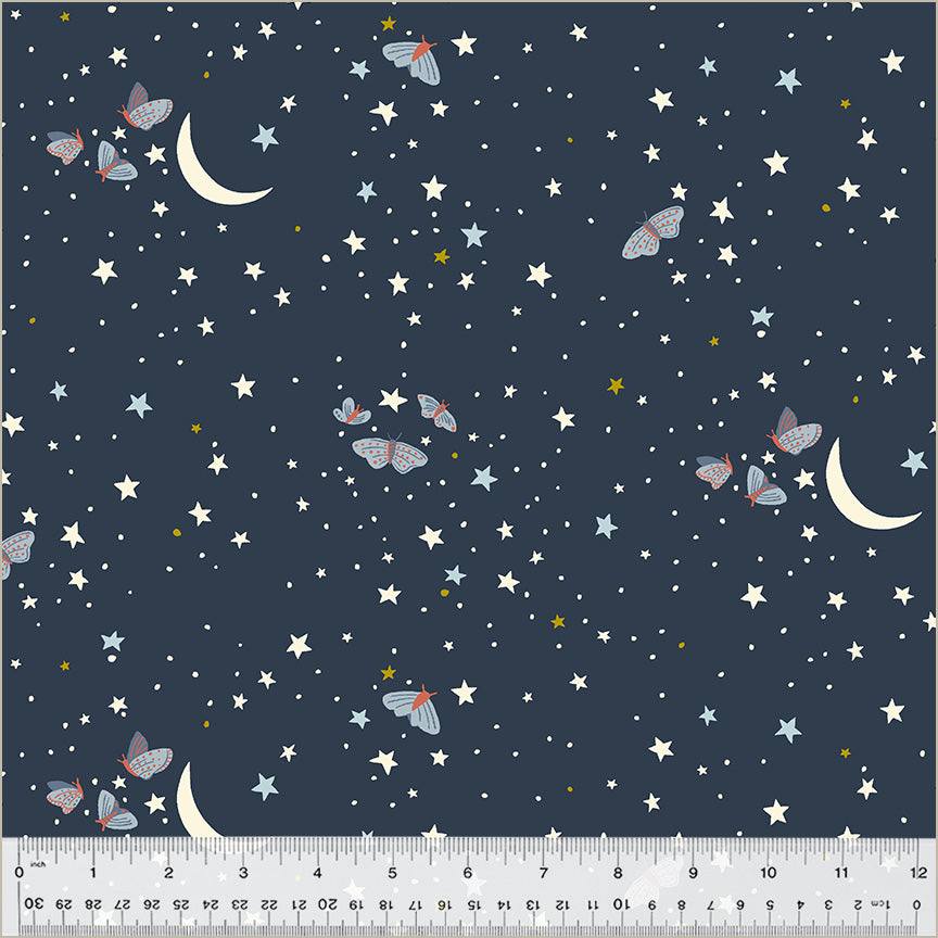 Under the Canopy, Under The Moonlight-Night Quilt Fabric
