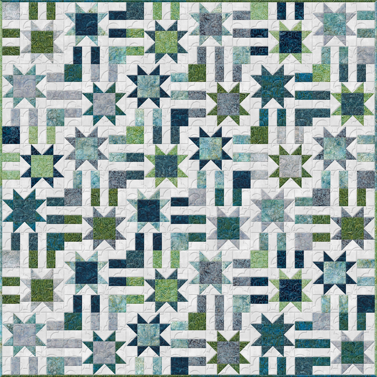 Starry Path Quilt Kit - Day Version by Wilmington Prints