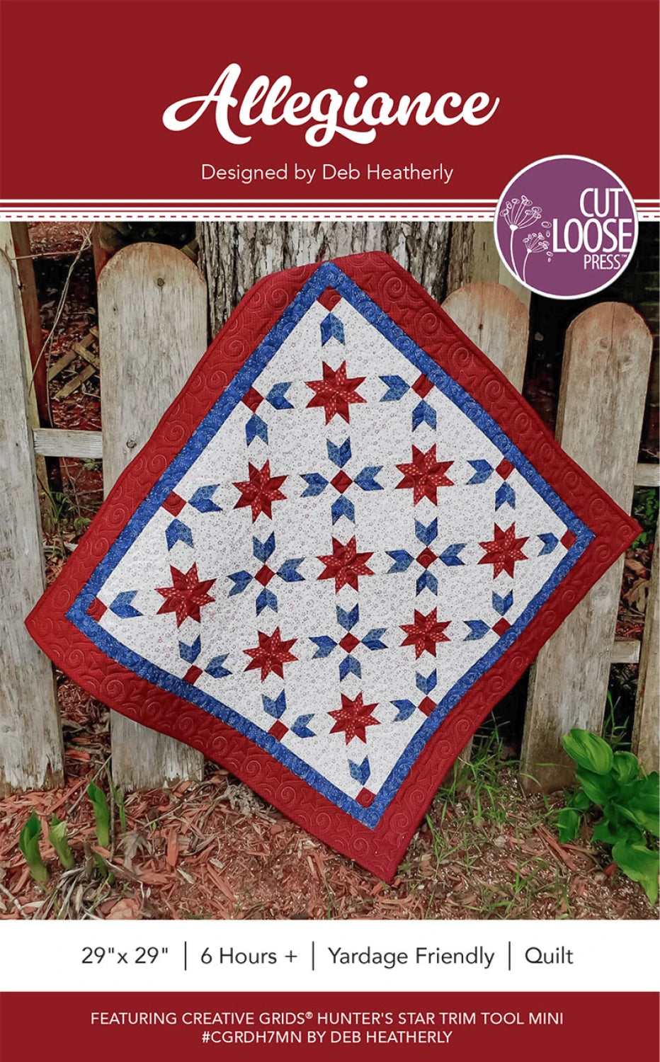 Allegiance Quilt Pattern by Deb Heatherly | Cut Loose Press