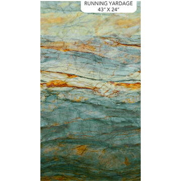 Autumn Splendor-Stonehenge, Multicolored Layered Marbling Quilting Fabric