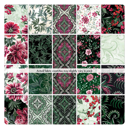 Winterberry Fat Quarter Bundle by Benartex – Holiday Quilting Fabric Collection