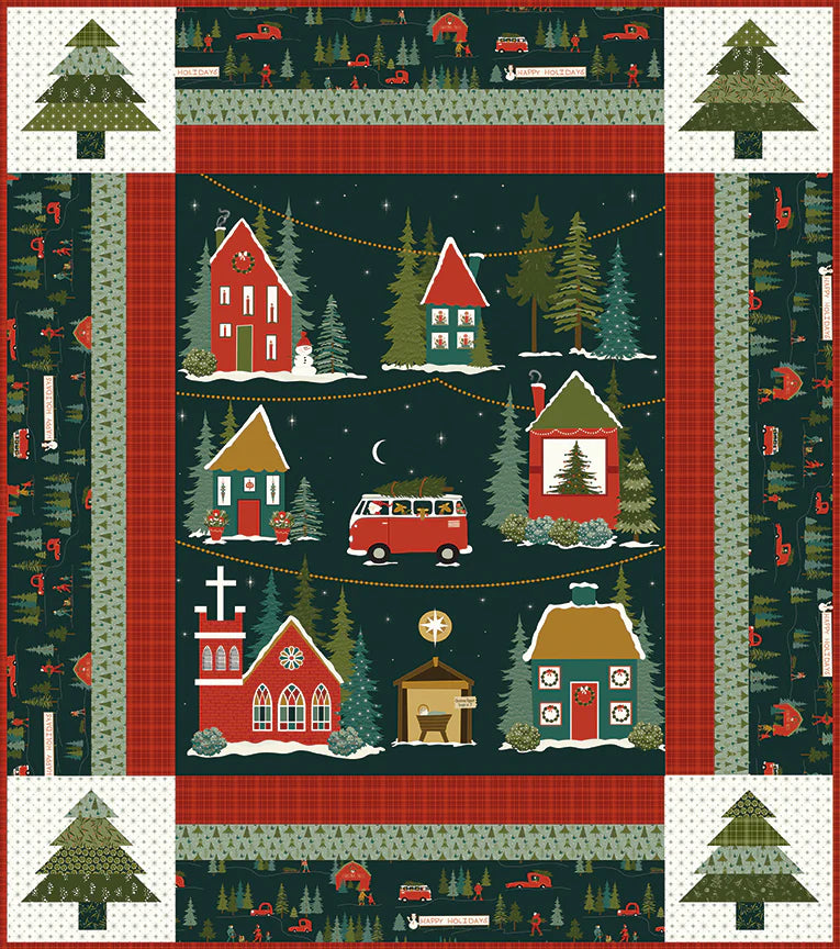 Christmas is in Town Quilt Kit by Riley Blake Designs - Don't Miss Out!