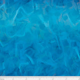 Spring in the Northwoods, Brush Strokes-Blue Quilting Fabric