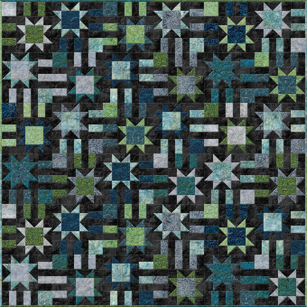Starry Path Quilt Kit - Night Version