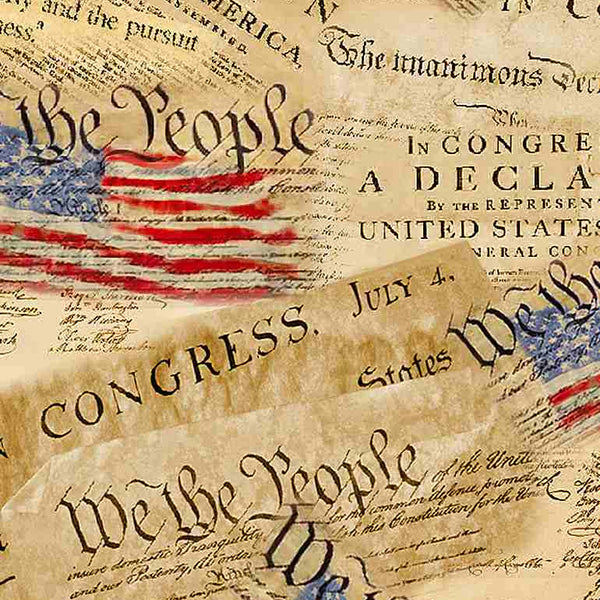 Declaration of Independence Quilting Fabric – Timeless Treasures Patriotic Print