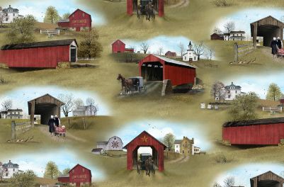 Headin’ Home Quilting Fabric Collection - Covered Bridges