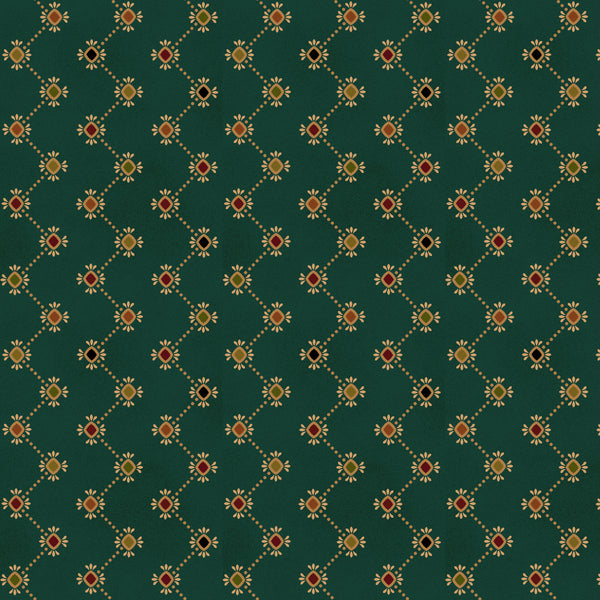 Wit & Wisdom, Zigzag Stripe-Green Quilting Fabric
