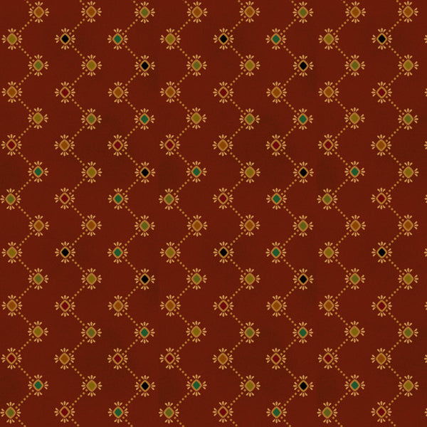 Wit & Wisdom, Zigzag Stripe-Red Quilting Fabric