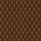 Wit & Wisdom, Fleur De Lis-Brown Quilting Fabric