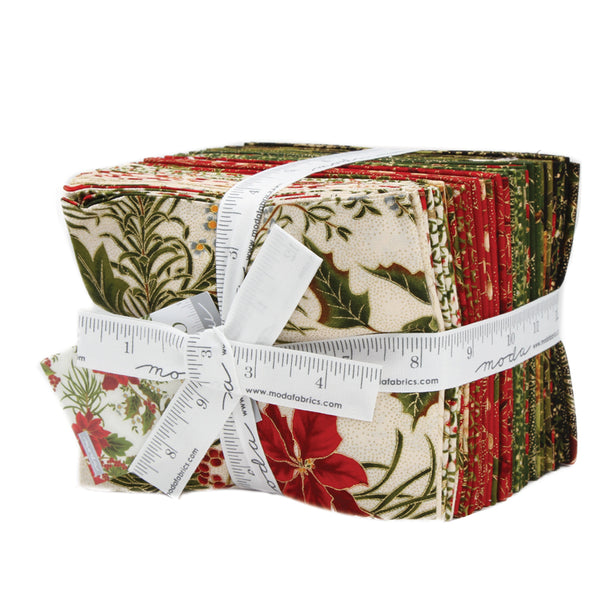 Gilded Greenery Metallic Fat Quarter Bundle Quilting Fabric