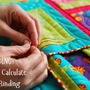 Colorful image of quilt fabric binding