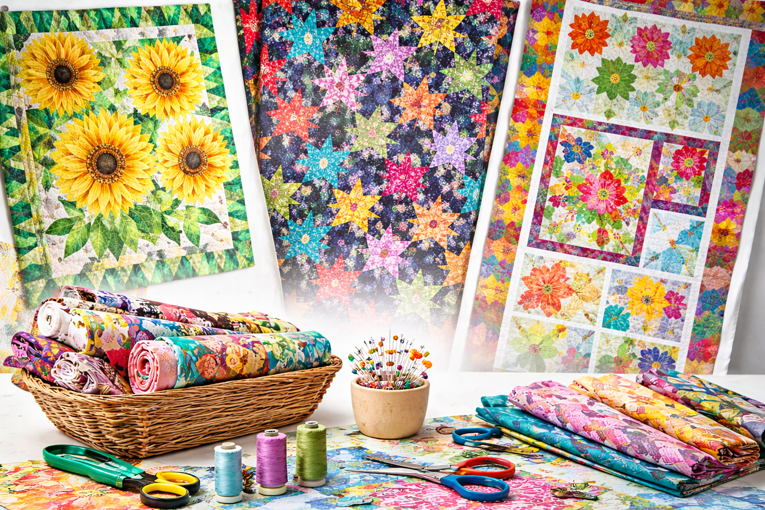 Quilt patterns collection featuring modern and traditional quilt designs for beginners and advanced quilters
