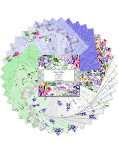 "Spun Out" Throw Quilt Kit | "Floral Flutter" by Wilmington Prints - 66" x 76"