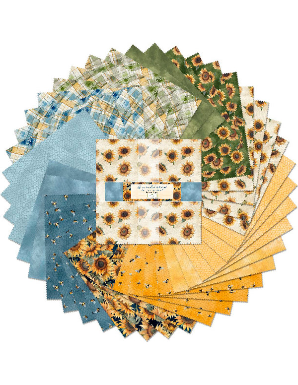 Sunkissed Quilting Fabric Collection - 10" Layer Cakes by Wilmington Prints