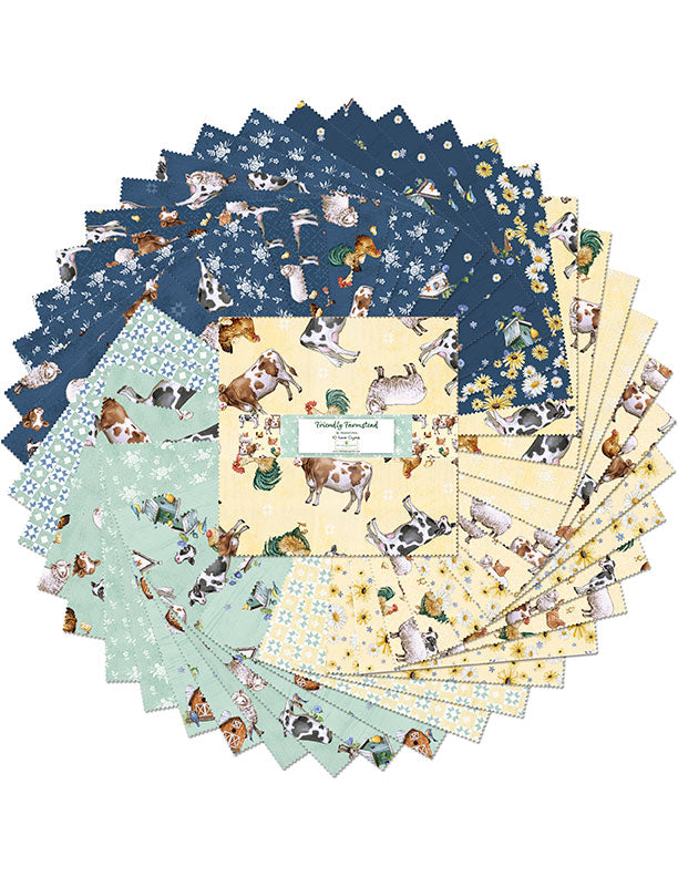 Crystal Cascade Quilt Kit – Friendly Farmstead 63" x 69"