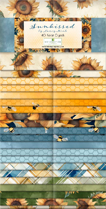 Sunkissed Quilting Fabric Collection - Strip-pies by Wilmington Prints fabric precut