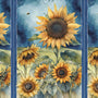 Sunkissed Quilting Fabric Collection - Sunflower Fabric Panel by Wilmington Prints