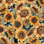 Sunkissed Quilting Fabric Collection - Packed Sunflowers by Wilmington Prints