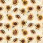 Sunkissed Quilting Fabric Collection - Tossed Sunflowers by Wilmington Prints