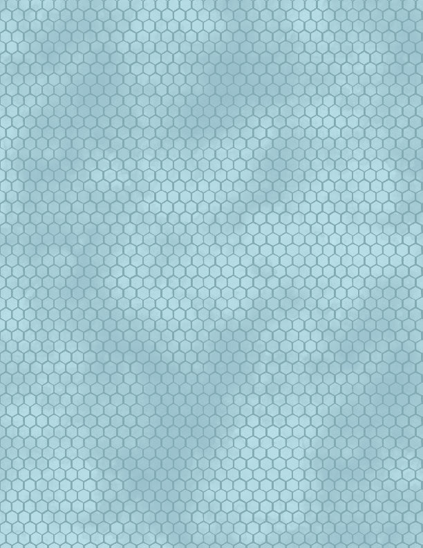 Sunkissed Quilting Fabric Collection - Blue Honeycomb by Wilmington Prints