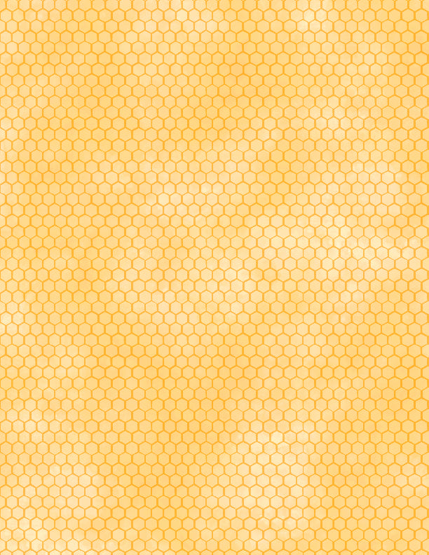 Sunkissed Quilting Fabric Collection - Yellow Honeycomb by Wilmington Prints