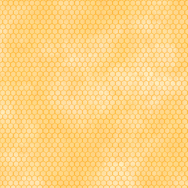 Sunkissed Quilting Fabric Collection - Yellow Honeycomb by Wilmington Prints