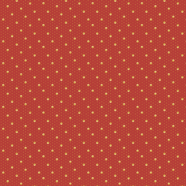 Countryside, Dots-Red Quilting Fabric