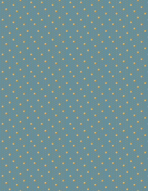 Countryside, Dots-Blue Quilting Fabric