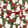 Woodland Snowmen Fabric Collection Packed Snowman Red