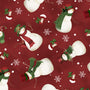 Woodland Snowmen Fabric Collection Tossed Snowman Red