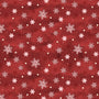 Woodland Snowmen Fabric Collection Snowflakes Red