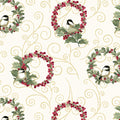  Chickadee Wreaths Cream