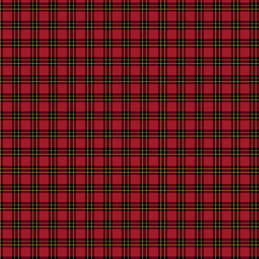 A Festive Medley, Merry Plaid Red Quilting Fabric