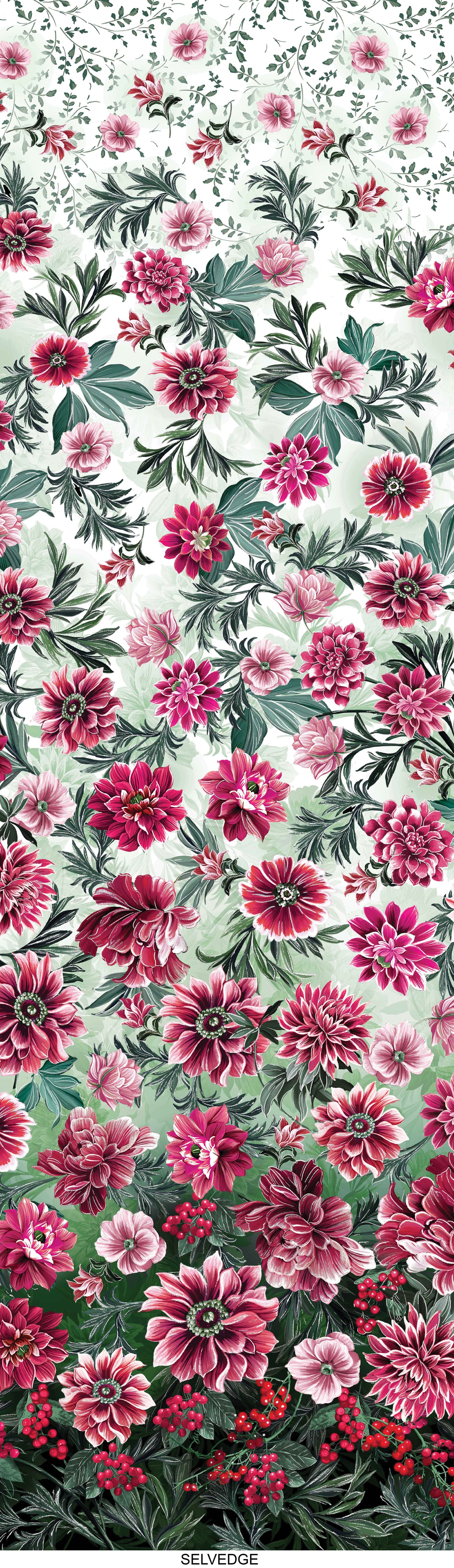 Winterberry Floral Fabric Collection by Benartex