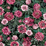 Winterberry Floral, Winterberry Garden-Black Quilting Fabric