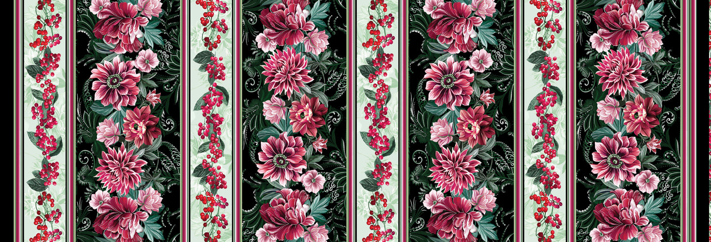 Winterberry Floral Fabric Collection by Benartex