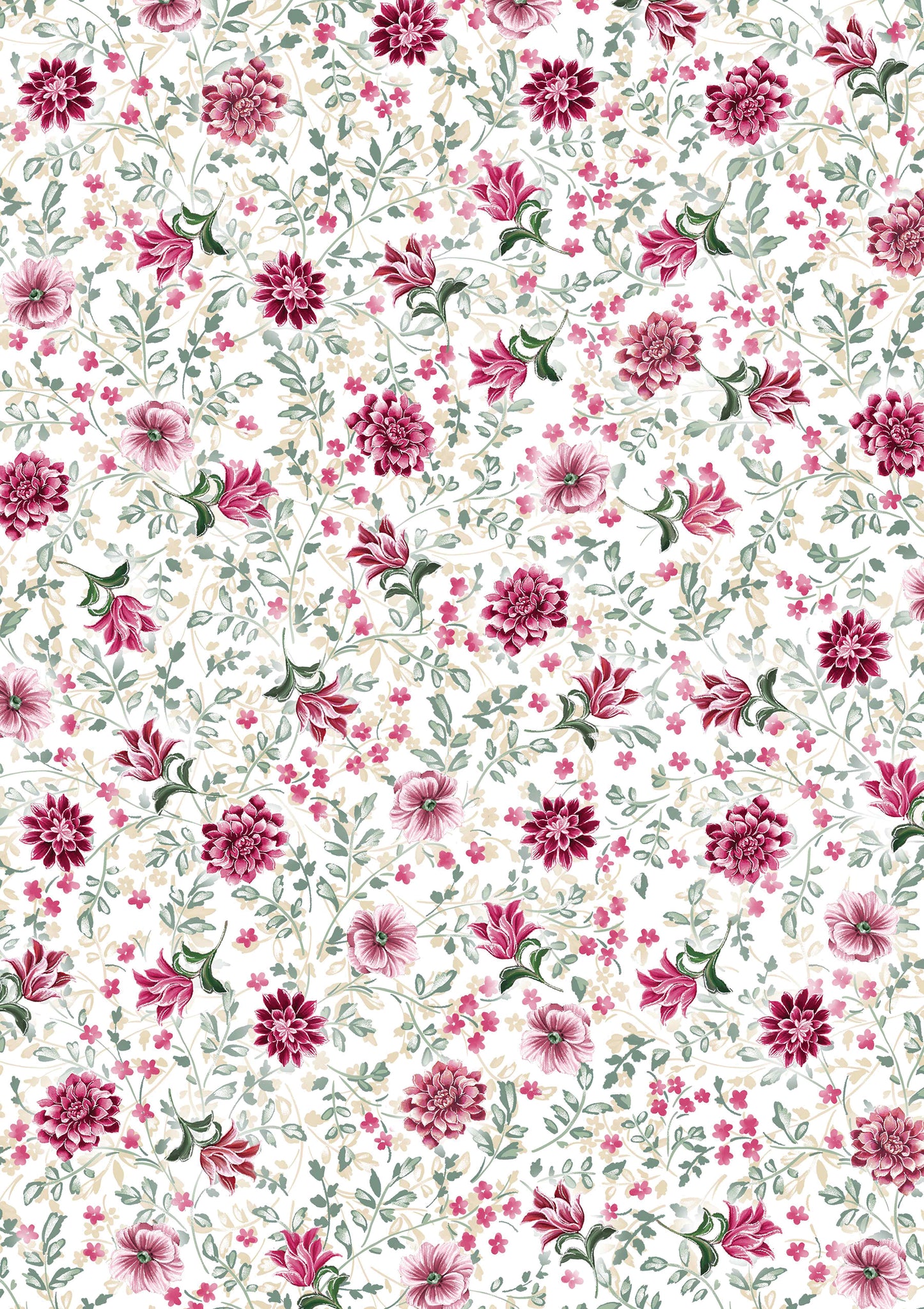 Winterberry Floral Fabric Collection by Benartex