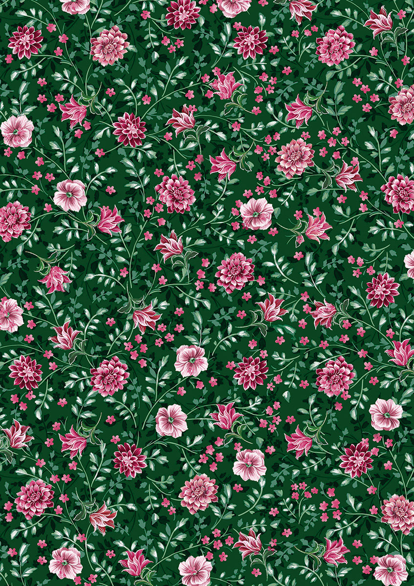 Winterberry Floral Fabric Collection by Benartex