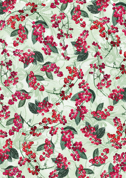 Winterberry Floral Fabric Collection by Benartex