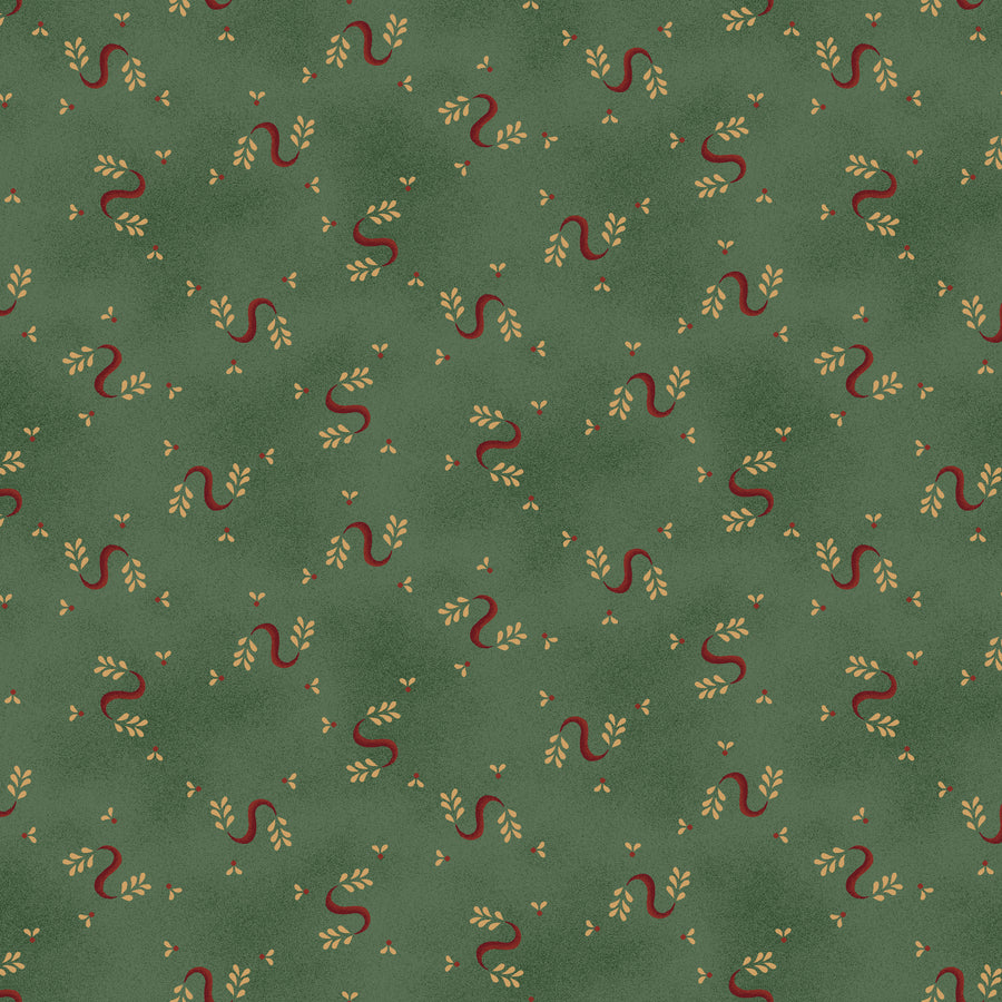 Wit & Wisdom, Serpentine Swirls-Turquoise Quilting Fabric