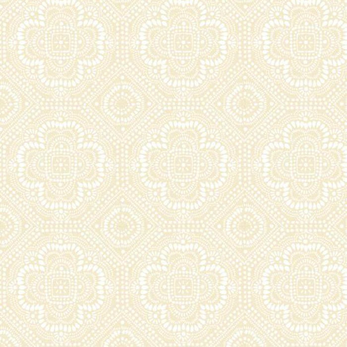 Seasons Study Cream Medallion Quilt Fabric by the 1/4 Yard by Wilmington Prints